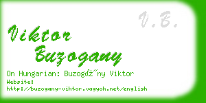 viktor buzogany business card